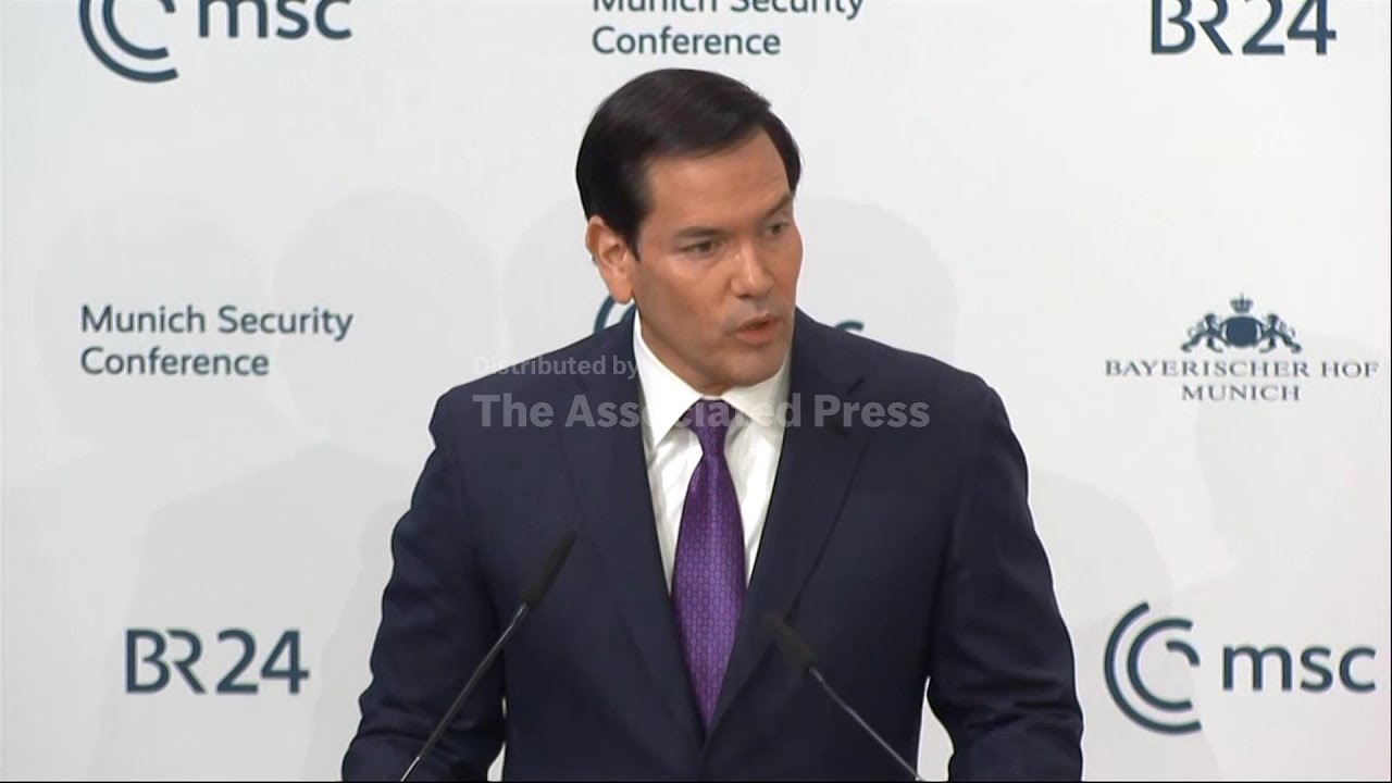 Rubio tells the Munich Security Conference that the US and Europe 'belong together'