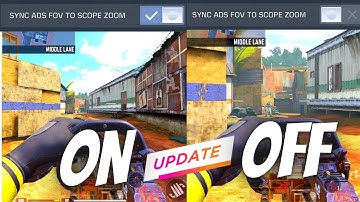 How to use the (NEW) SYNC ADS FOV TO SCOPE ZOOM Settings in CODM 2023 | BEST UPDATE  in CODM YET !!!