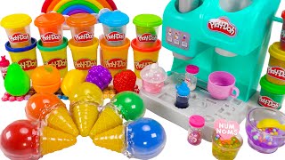 How To Make Kinetic Sand Rainbow Ice Cream 🍦 Playdoh Colors & Cutting ASMR 🌈 Kinetic Sand ASMR