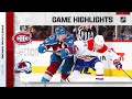 Canadiens @ Avalanche 1/22/22 | NHL Highlights