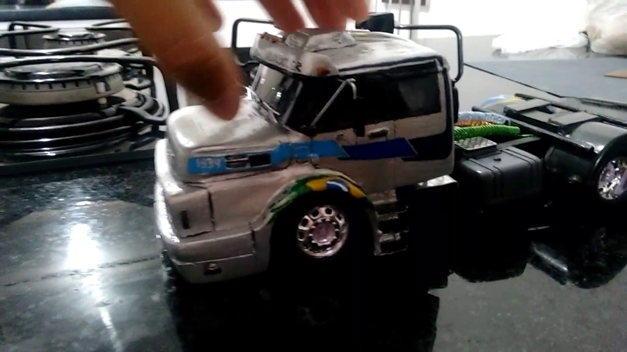 Como fazer miniaturas de caminhao (Minitruck mercedes 1934) how to