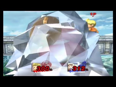 スマブラX　アイスクライマー　巨大化　通常手前やられ＆氷漬け手前やられ