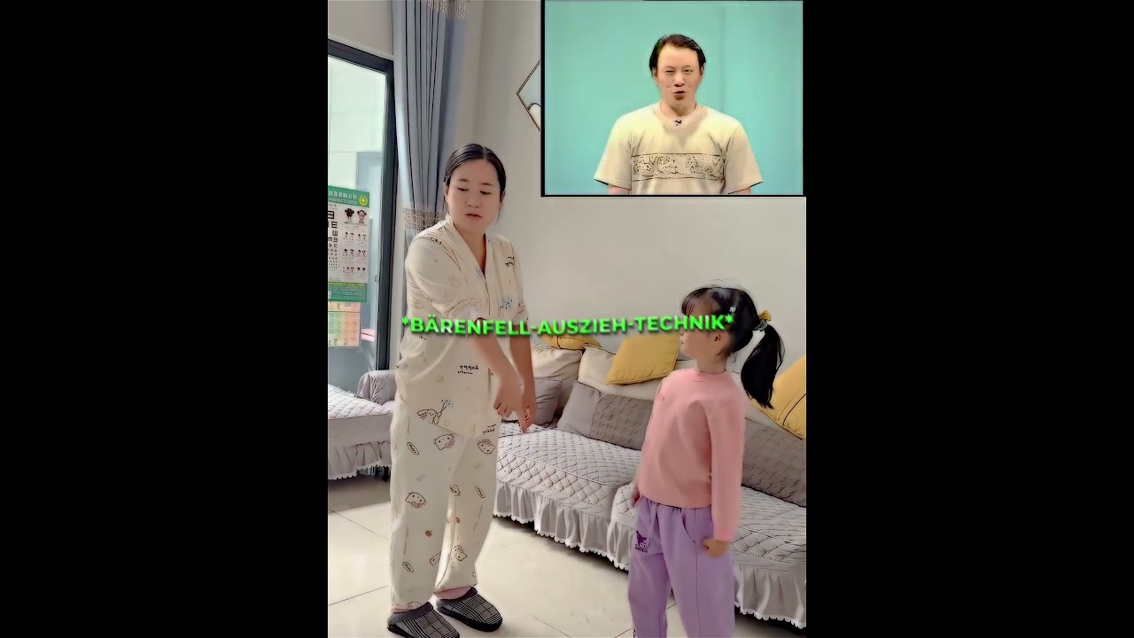 Dieses Mädchen hat ihrer Mutter gezeigt, was sie in der Schule gelernt hat!