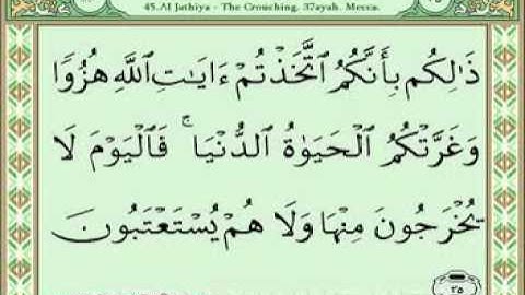 سورة الجاثية 33-37