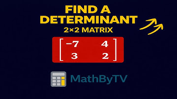 Find the Determinant of a 2×2 Matrix | Step-by-Step & Easy