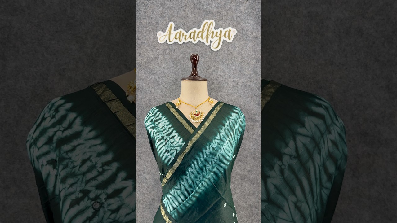 Pure Cotton Hand Dyed Bandhej Sibori Saree