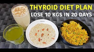 Thyroid Veg Diet for Weight Loss | Vegetarian Thyroid Diet | PCOD/PCOS Diet for Weight Loss