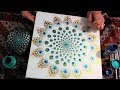 How To Paint Dot Mandalas Peacock Inspired #35 Full Step by Step Tutorial