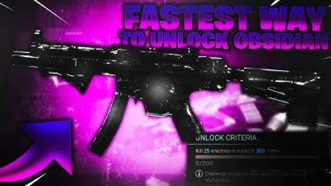 THE FASTEST WAY TO UNLOCK OBSIDIAN CAMO on MODERN WARFARE! (HOW TO UNLOCK OBSIDIAN CAMO FAST on MW)