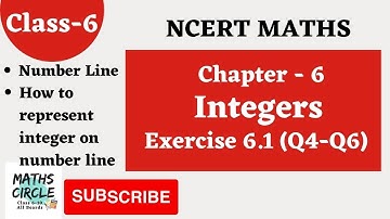 (Q4- Q6) Exercise - 6.1 - Integers - Chapter- 6 | Class 6th NCERT MATHS |MATHS CIRCLE