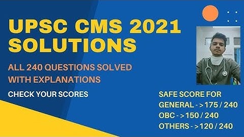 UPSC CMS 2021 Question paper solving 🔥 Revision for upcoming UPSC CMS exam #upsccms #upsc