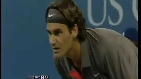 Roger Federer vs Máximo González, US Open 2008 R1 Highlights
