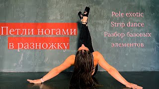 картинка: Как сделать петли ногами в разножку.