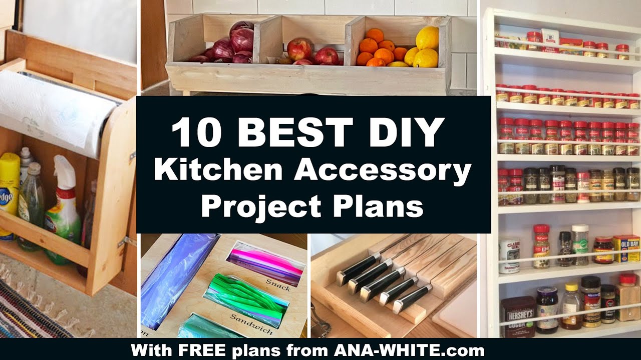 10 Best DIY Kitchen Accessory Project Plans 