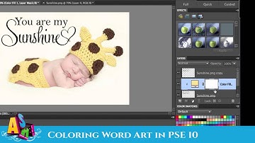 Change Word Color in PSE 10