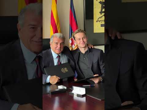 Frenkie de Jong 2029! 🤝 #fcbarcelona #football #shorts