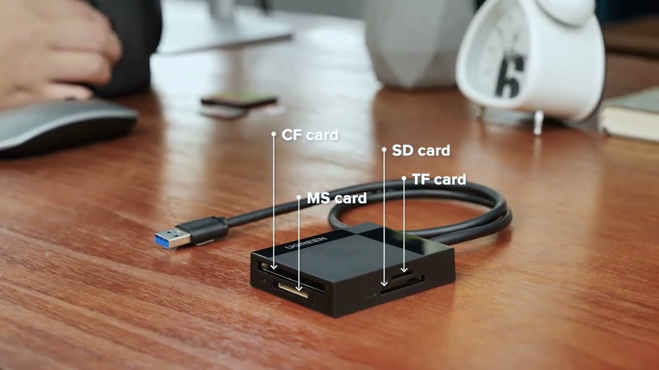 Ugreen 4 in 1 Card Reader ( Comes With Usb C Adapter)