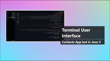 Completing the Java Contacts Interface - Reuploaded