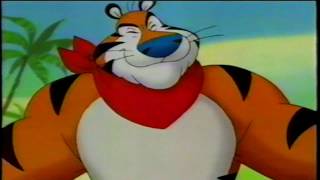 Kellogg's Tony The Tiger Frosted Flakes Breakfast Cereal Hammock Supercharged TV Commercial Resimi