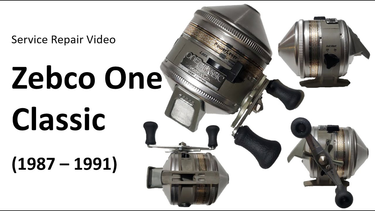 Zebco One Classic (1987 - 1991) Spincast Reel Service and Repair Video 