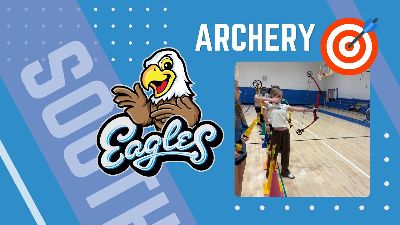 Video preview image of Video showcasing the archery unit. ; click to visit the ParentSquare post with the video