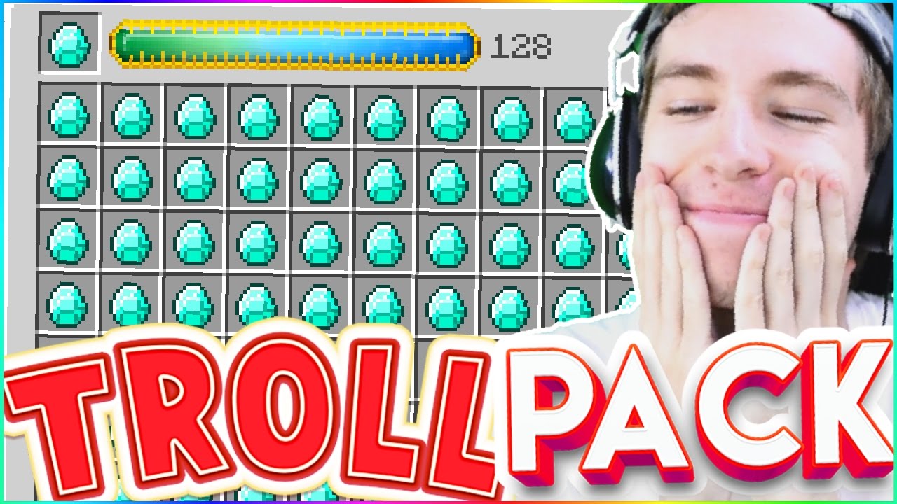 DUPLICATING DIAMONDS THE EASY WAY! - TROLL PACK SMP #2 - YouTube