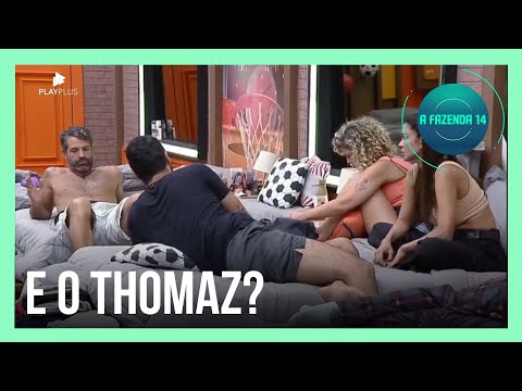 A Fazenda: Shay se recusa a atender desejo de Thomaz e solta: \"Estratégia\"