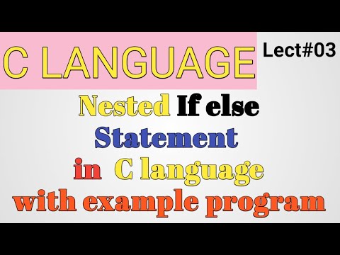 Nested if statement in c programming |Nested if statement syntax,flowchart and example program in c