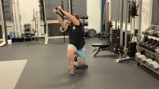 Half Kneeling Upward Cable Chop