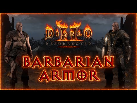 Diablo 2 Resurrected All Barbarian Armor