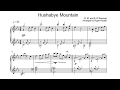 Hushabye Mountain. Arranged for solo piano, with music sheet.