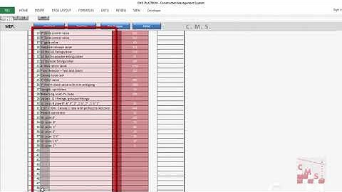 22  How to make Quantities Surveying for MECHANICAL WORKS by CMS