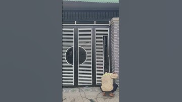 Mẫu cổng sắt đẹp giá 1.500.000 #achaudoor #cuacuon #cuacuonduc #cuasat #cuacongsat #máingói #maiton