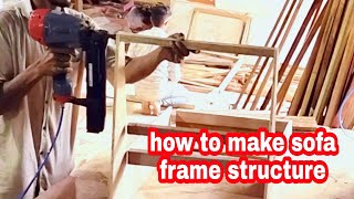 how to make corner sofa wood structure Indian Carpenter work how to make sofa frame