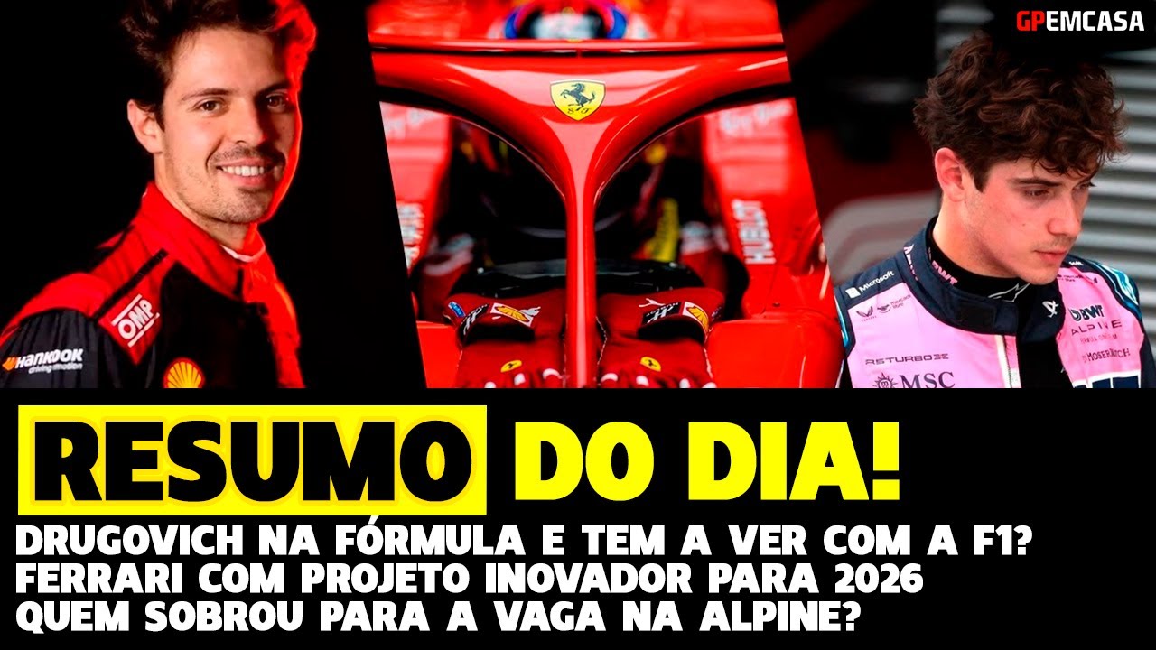 🔥Resumo Do Dia: Motor Extremo Na Ferrari, Drugovich Na Fe E Vaga Da Alpine | Fórmula 1 | Gp Em Casa