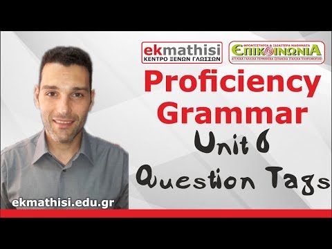 6 - Question Tags - English Grammar - Proficiency Level
