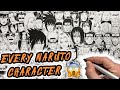 Drawing EVERY Naruto Character!!