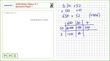 GCSE Maths EDEXCEL Higher Specimen     Paper 1   Q1 Multiplying decimals