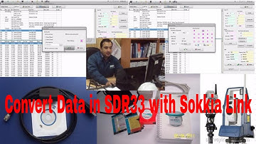 Convert file in SDR format with Sokkia Link if the file are in Text Tab Text Space, Text Coma format