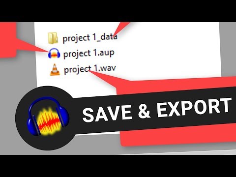 How To Save And Export Files In Audacity