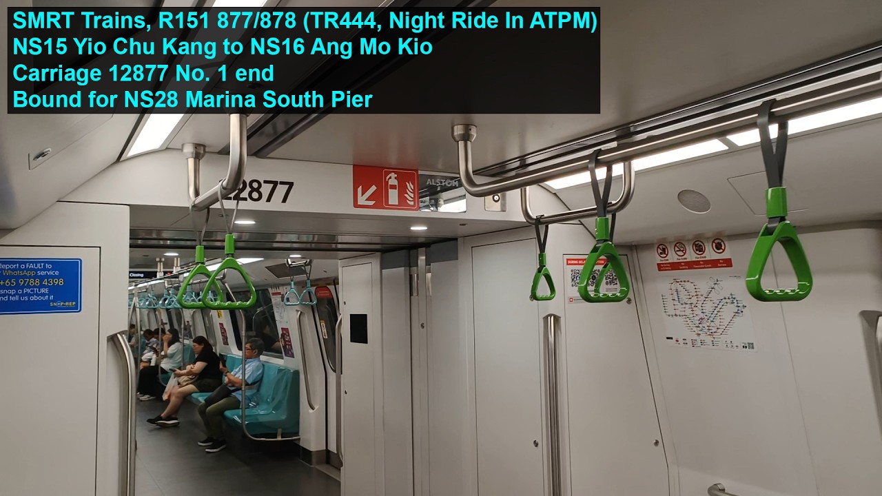 [Late Night ATPM Stretch] SMRT Trains - Joyride on ALS R151 877/878 ...