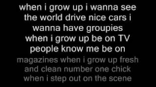 Video thumbnail of "PussyCatDolls-When I Grow up lyrics"