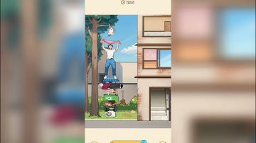 Brain puzzle 2 level 39 Stacked the man to Save the kitty solution and walkthrough #game#puzzle 