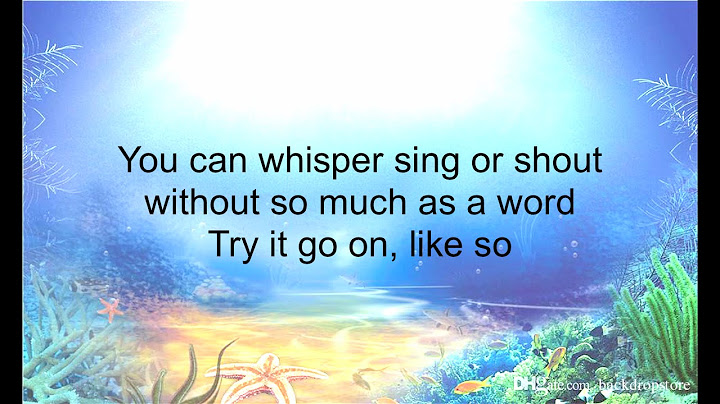 One step closer lyrics little mermaid