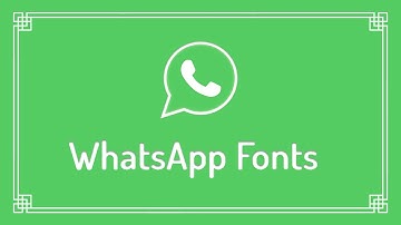 WhatsApp Fonts to write stylish messages and profile name