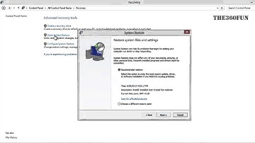 How to System Restore in Windows 8