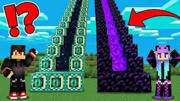 We Found THE LONGEST PORTAL STAIRS in Minecraft!