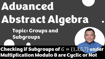 Determining if Group 𝐺={1,3,5,7} under Multiplication Modulo 8 is Cyclic or Not || Abstract Algebra