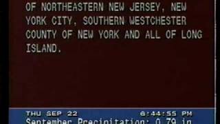 WeatherStar 4000 - 9/22/94 LF - NYC