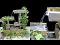 Make a beautiful Terra Cotta waterfall Fountain from stone / DIY